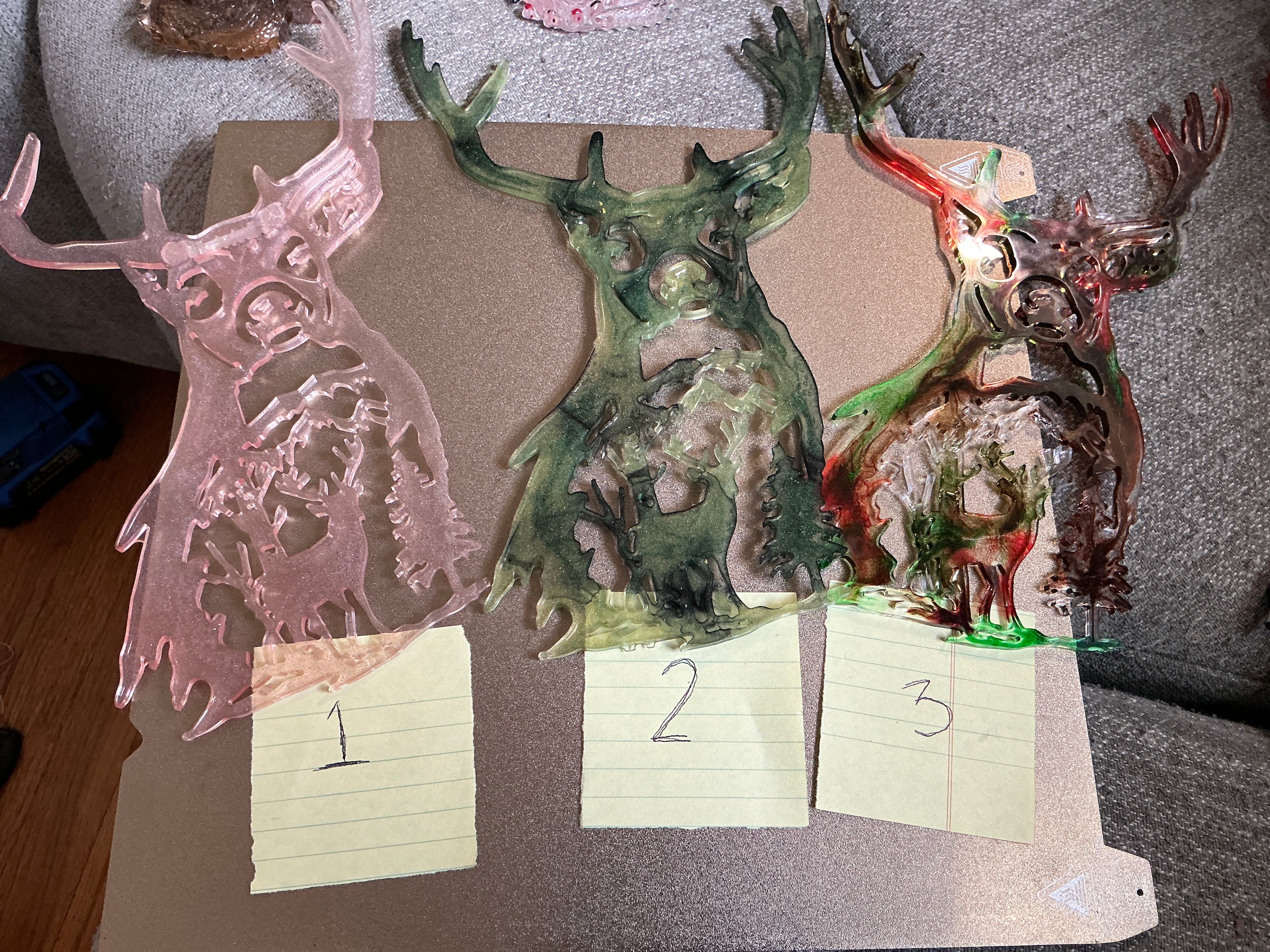 Resin wall hanging buck