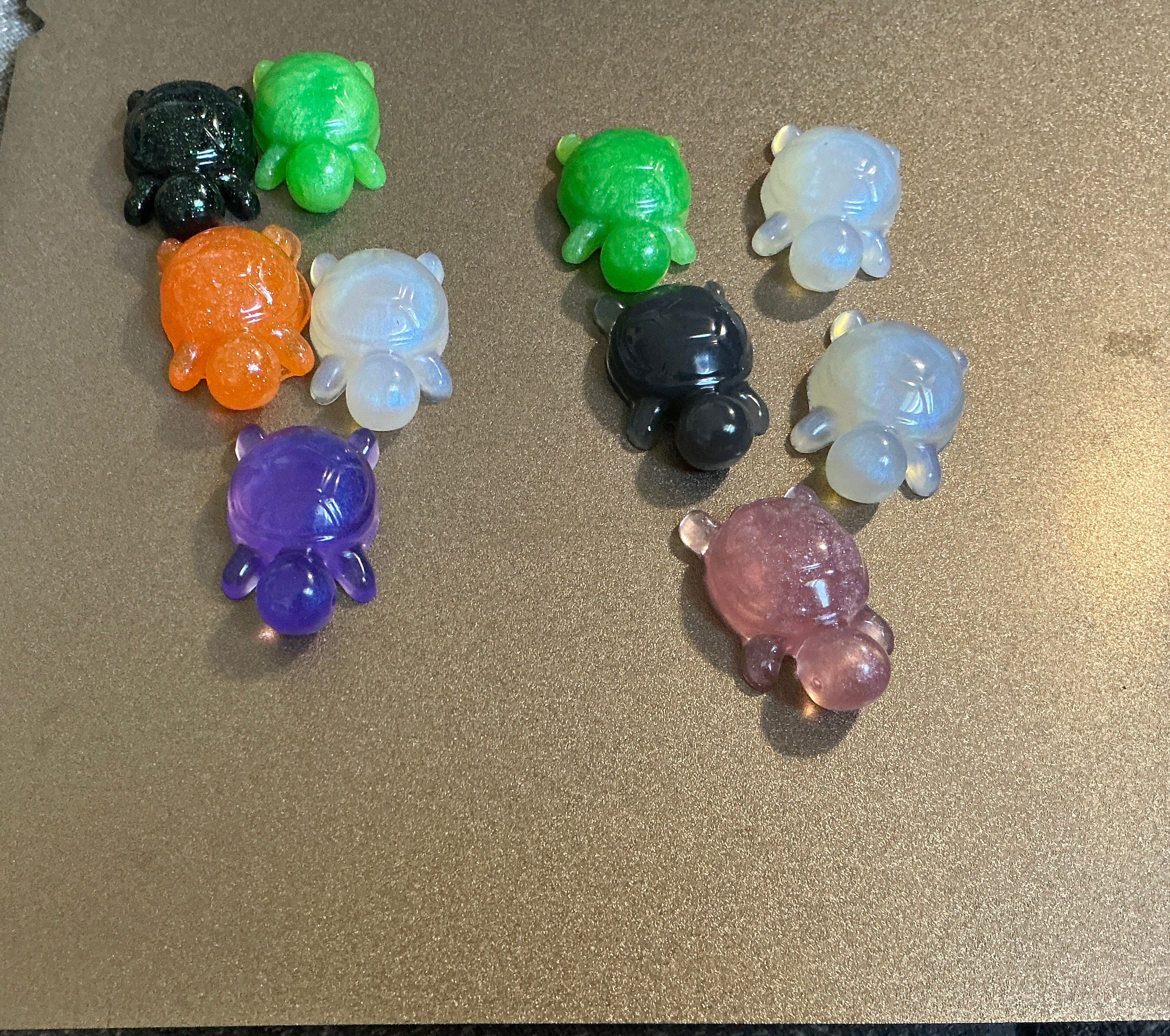 Set of 5 sea turtles